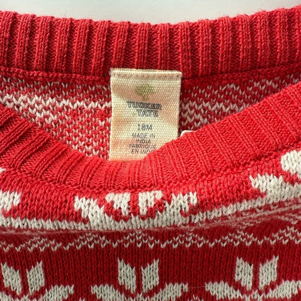 Tucker Tate Kids Set 18M Red and White Snowflake Sweater with Heart Leggings​